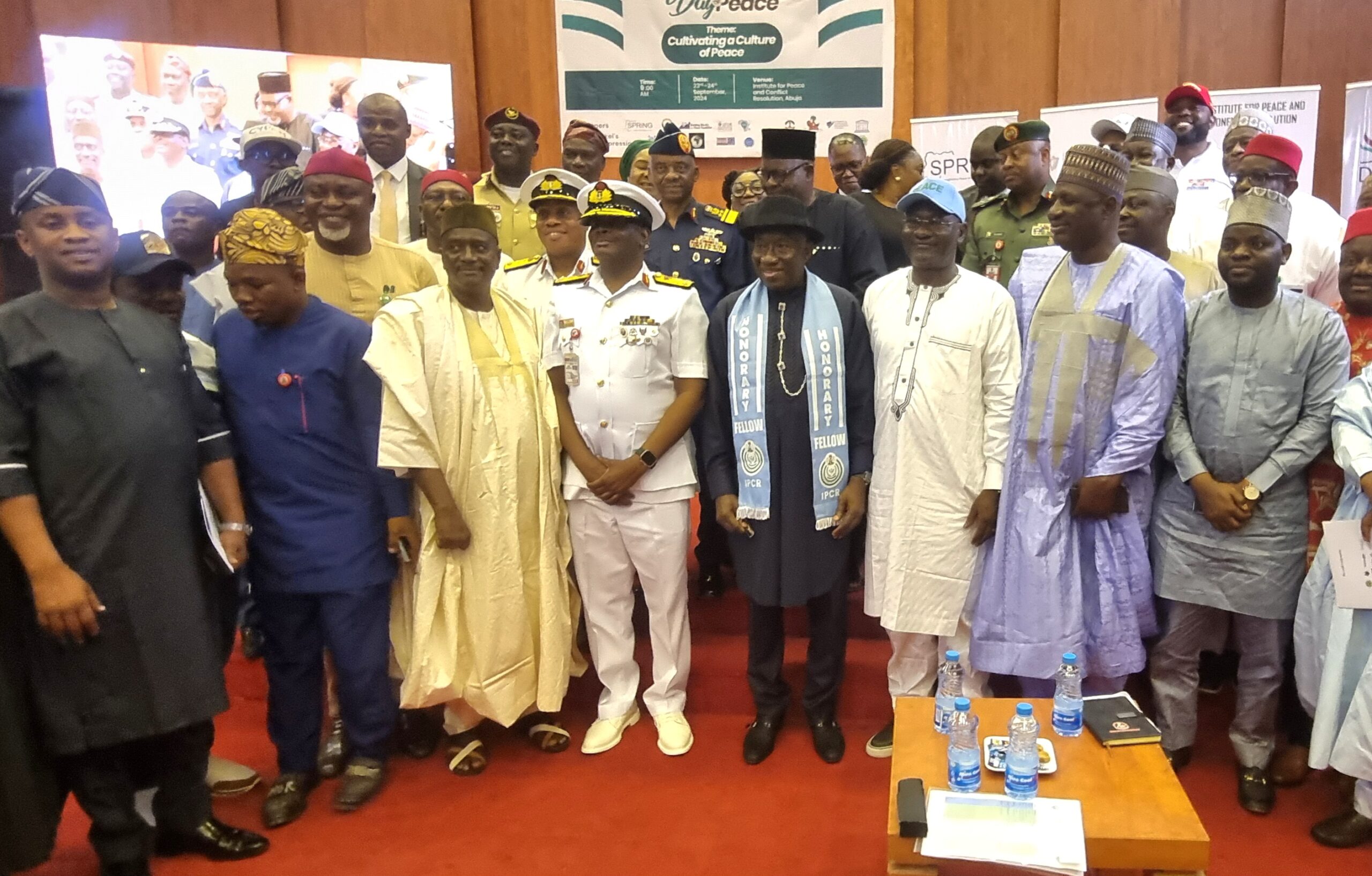 Peace Institute honours Jonathan, Ex-President tasks INEC, Judiciary on elections