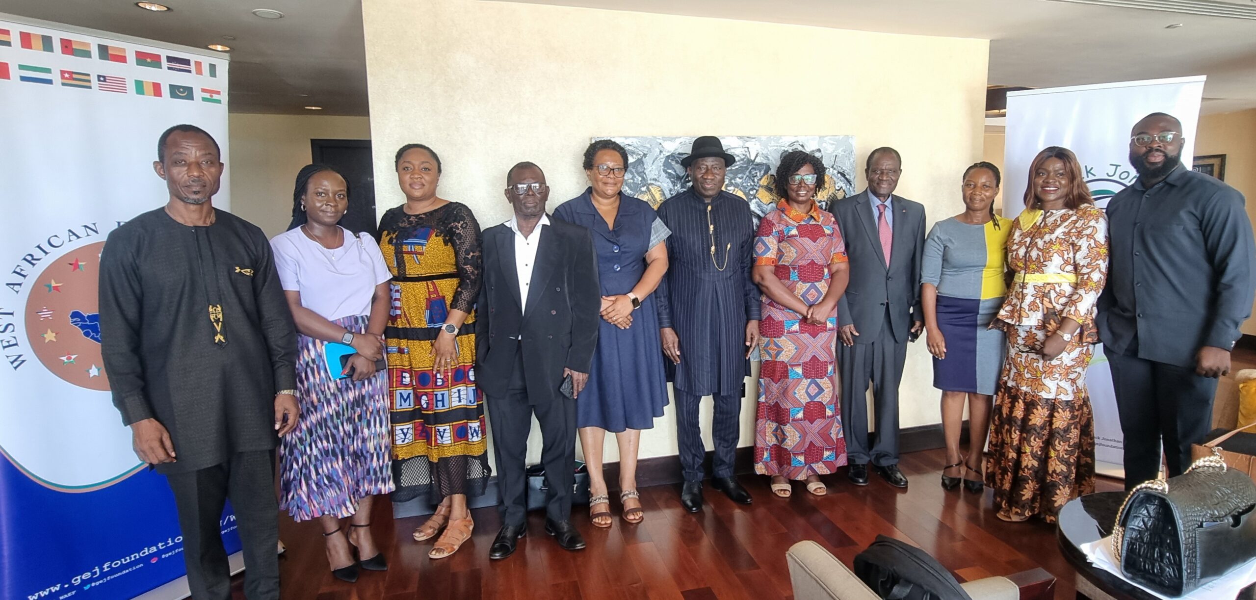 Pre-election Mission: Jonathan leads West African elders to Ghana, meets candidates, others