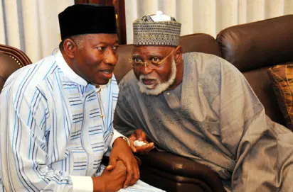 Jonathan Felicitates Abdulsalami Abubakar at 84